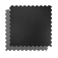 Kampfsportmatte 100 x 100 x 2 cm schwarz - grau