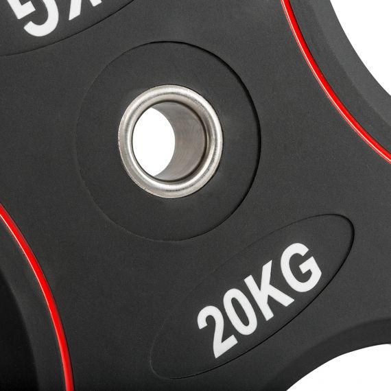 Polyurethan 4-Grip Hantelscheiben 30 mm