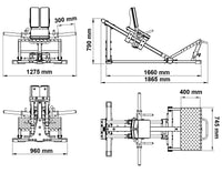 ATX® Compact Leg Press Combo Maße