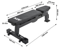 ATX® Verstellbare Hantelbank MBX-610
Maße