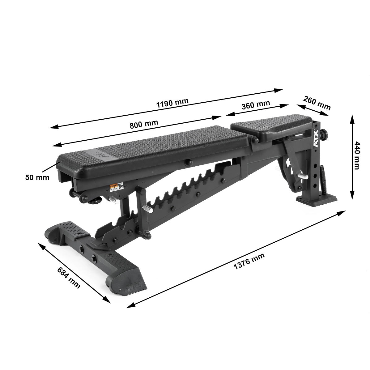 ATX® Multi Bench - Ultimate PU Polster Maße