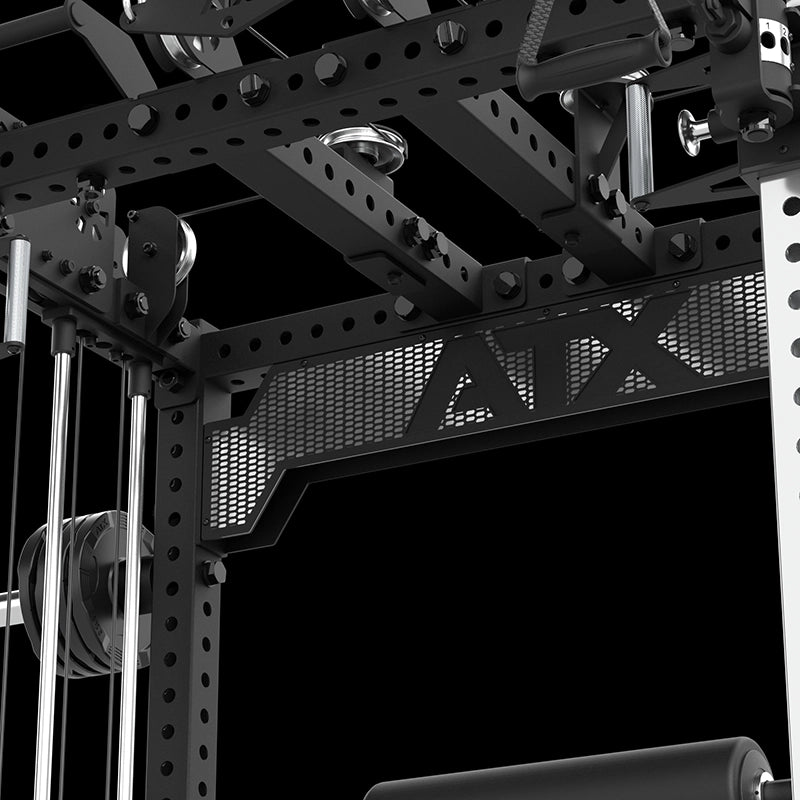 ATX® Multi Pull Half Rack mit 2 x 110 kg Steckgewichten ATX-Logo Plate