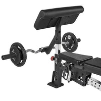 ATX® Bizeps Curl Pult - Option mit universeller Hantelablage, mit Schutzauflage