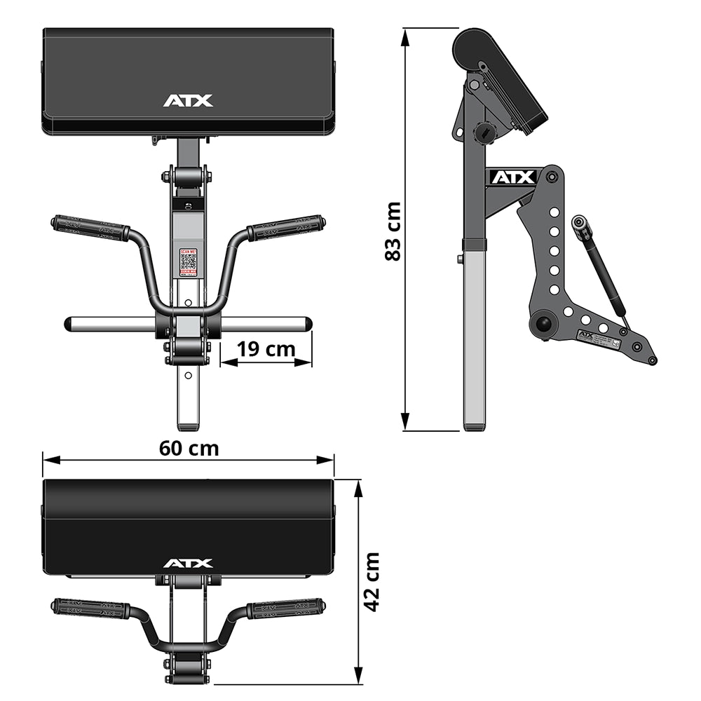ATX® Bicep Curl Machine for Multi Benches