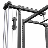 ATX® Power Rack PRX-510-XS mit Latzug 100 kg Steckgewichte kugelgelagerte Seilrollen