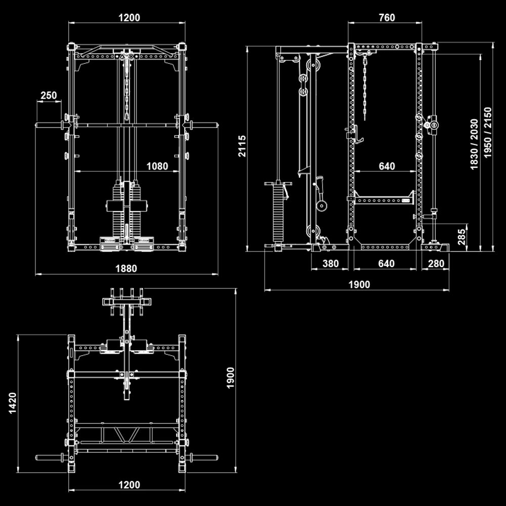 ATX® Power Rack Series 600 - PRX-640-660