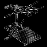 ATX® Lever Arm Squat Pro - Viking Press Isoansicht