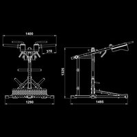 ATX® Lever Arm Squat Pro - Viking Press Maße
