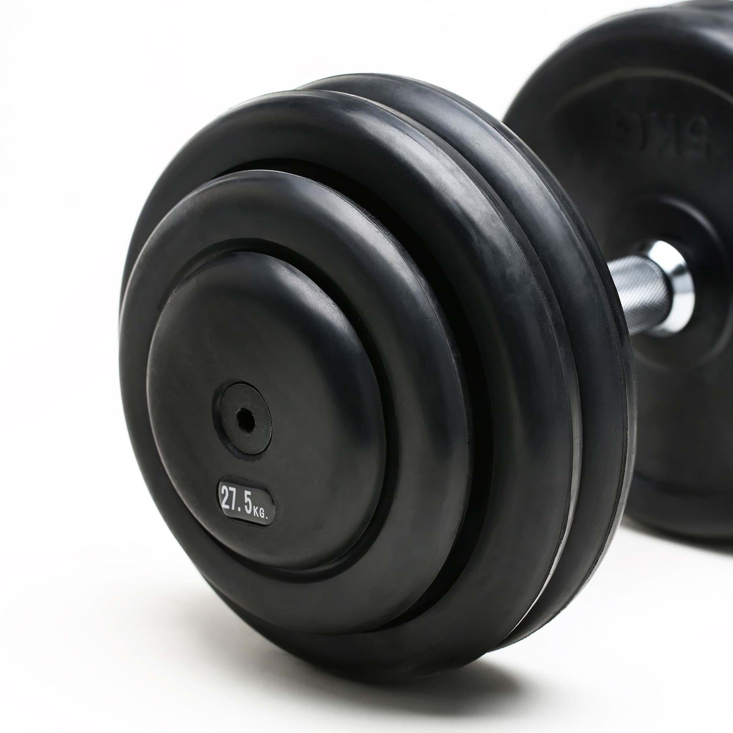 CHD Hantel gummiert 2,5kg Steigung - 27,5kg Paar Detail