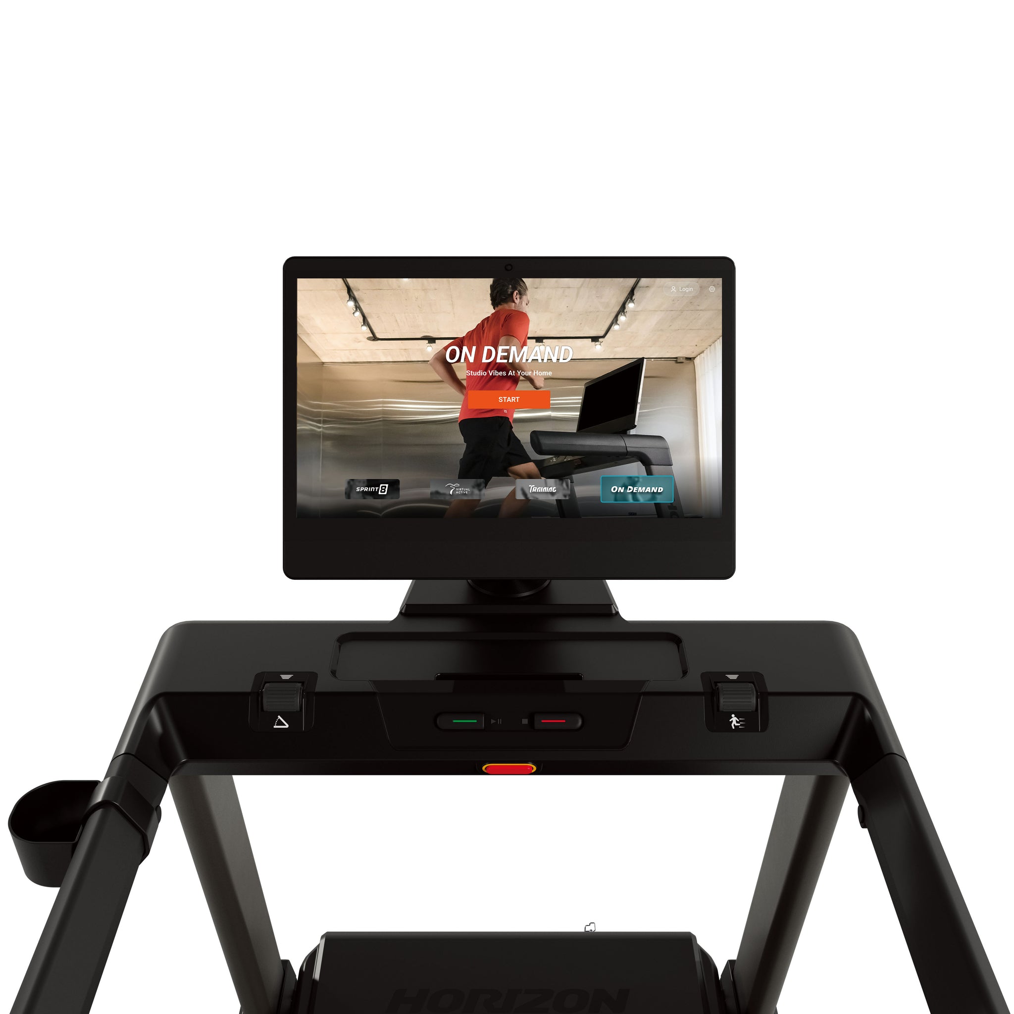 Laufband Tread-XP Horizon Fitness Bildschirm