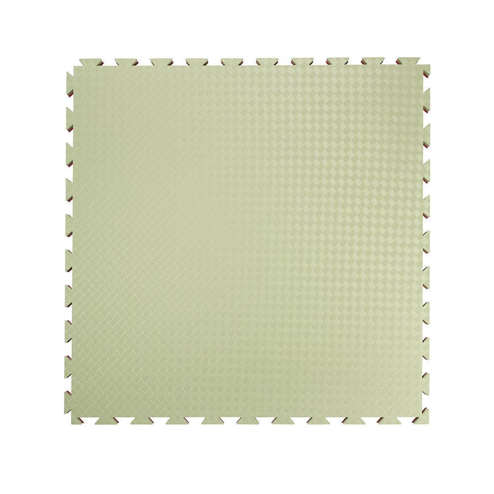 Kampfsportmatte Judo 100 x 100 x 4 cm grün rot