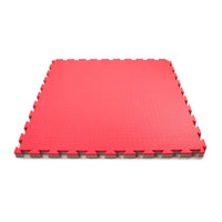 Kampfsportmatte Judo 100 x 100 x 4 cm grün rot