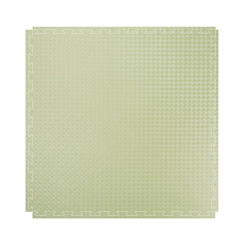 Kampfsportmatte Judo 100 x 100 x 4 cm grün rot