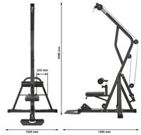 Maße ATX® Latzuggerät - Z-Form