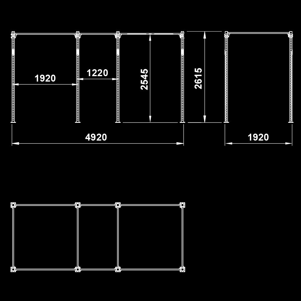 ATX® Functional Rig 700 - Basic 3 Maße