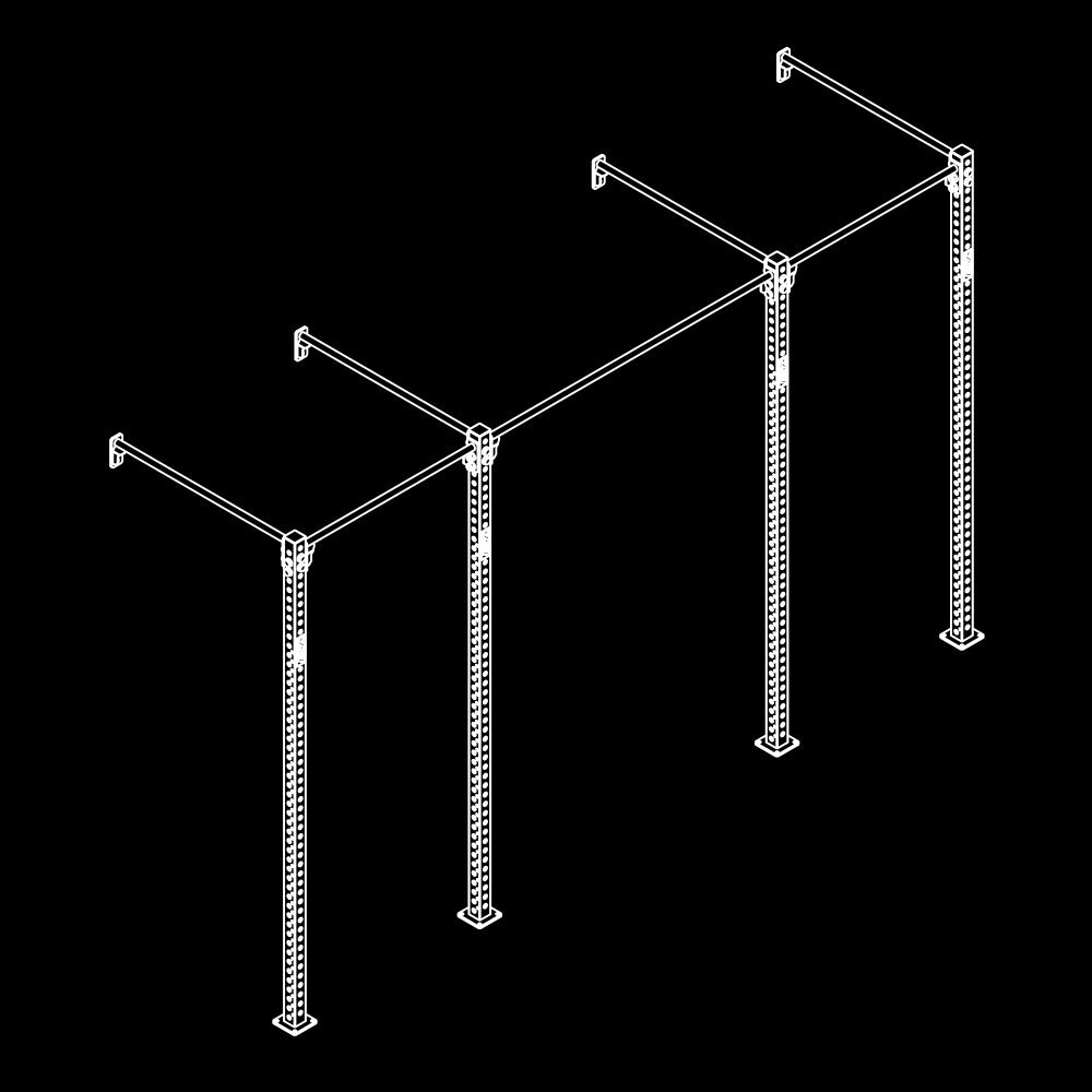 ATX® Functional WALL RIG 700 - BASIC 3 Isoansicht