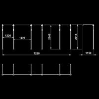 ATX® Functional WALL RIG 700 - BASIC 5 Maße