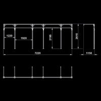 ATX® Functional WALL RIG 700 - Standard 5 Maße