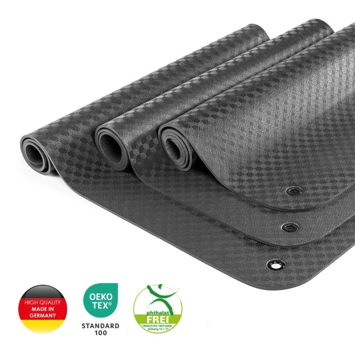 Profi Gymnastikmatte schwarz Set - 5 Stück