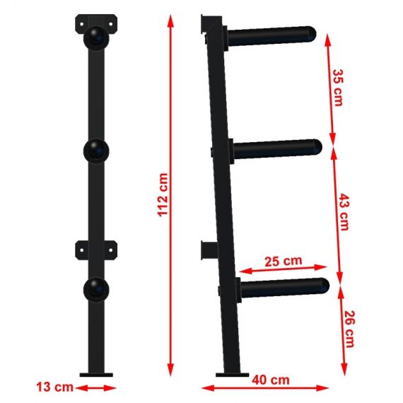 Wandhalter Hantelscheiben 50 mm