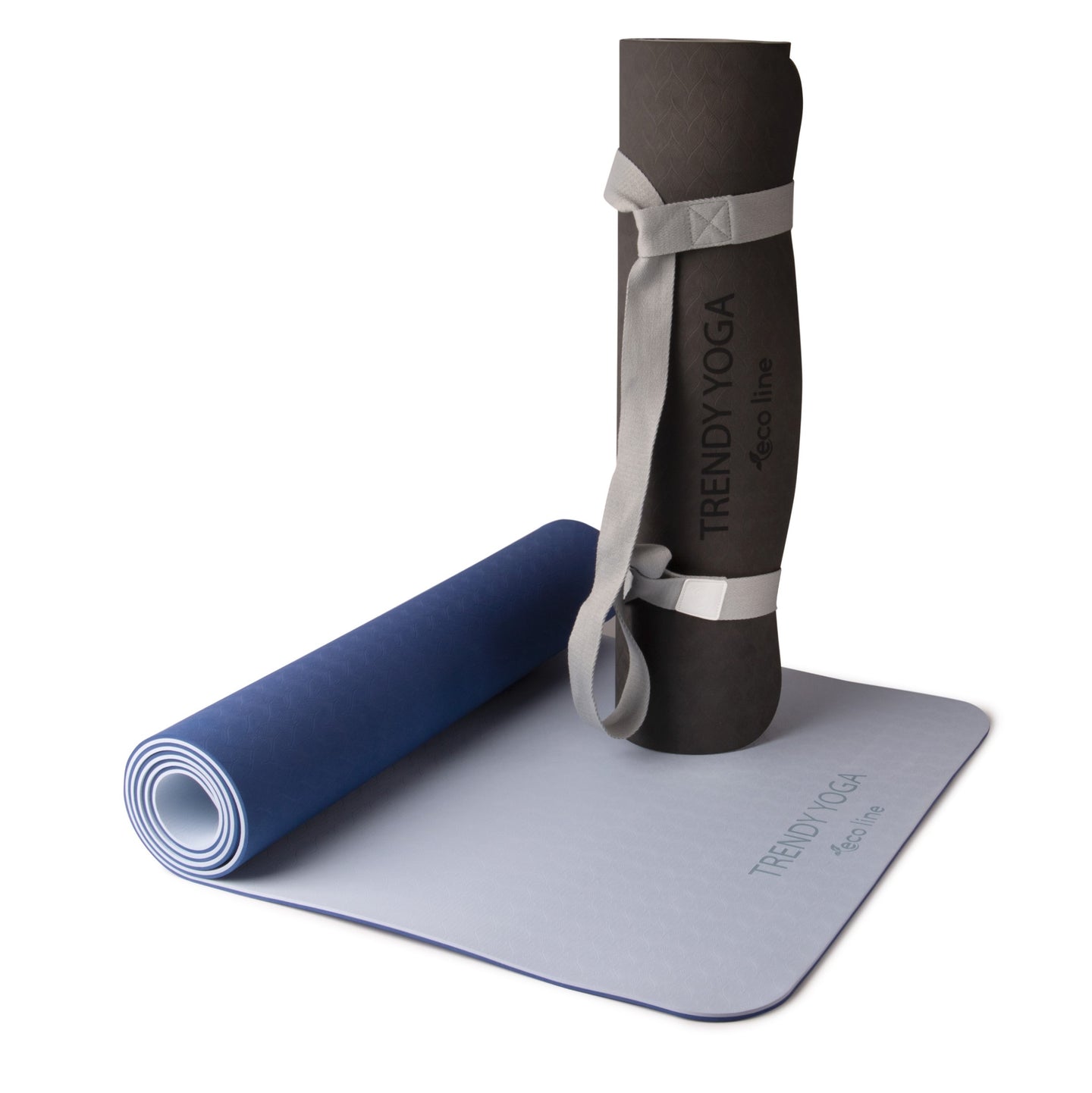 Yogamatte Eco-Line Set 180 x 60 x 0,6 cm aus umweltfreundlichen TPE