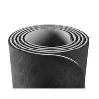 Yogamatte Eco-Line Set 180 x 60 x 0,6 cm anthrazit aufgerollt