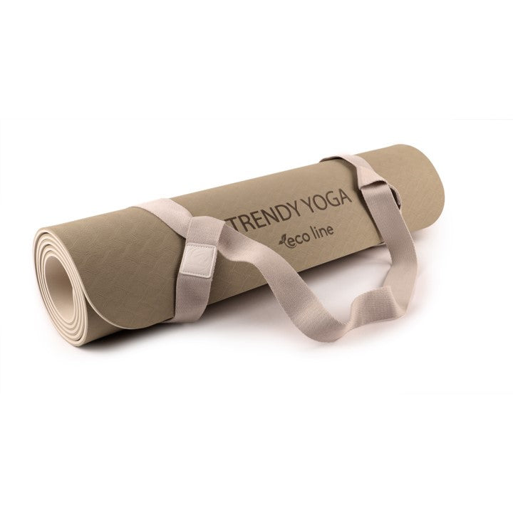Yogamatte Eco-Line Set 180 x 60 x 0,6 cm beige