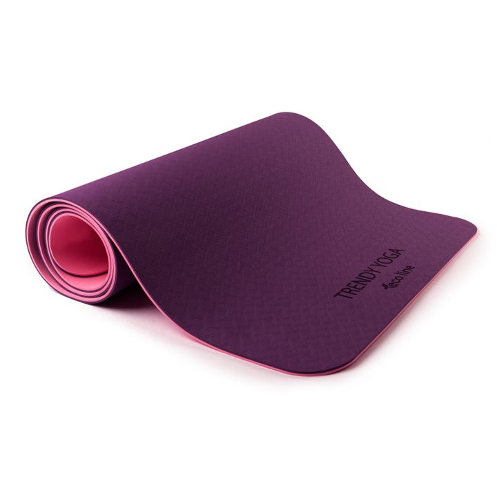 Yogamatte Eco-Line Set 180 x 60 x 0,6 cm lila