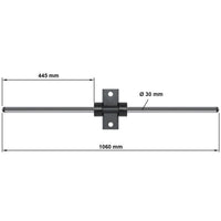 Adapter auf Ø 30 mm für Belt Squat Option Maße: Länge: 106 cm; Durchmesser: 30 mm