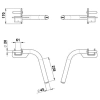 ATX® Dip Barren 600 Series Maße