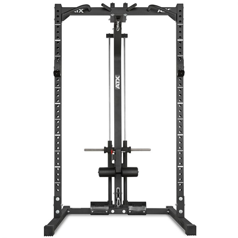 ATX® Half Rack 620 - Komplettsystem inkl. Latzugstation - Plate Load - Ermöglicht das sichere Training der bewährtesten & effektivsten Grundübungen