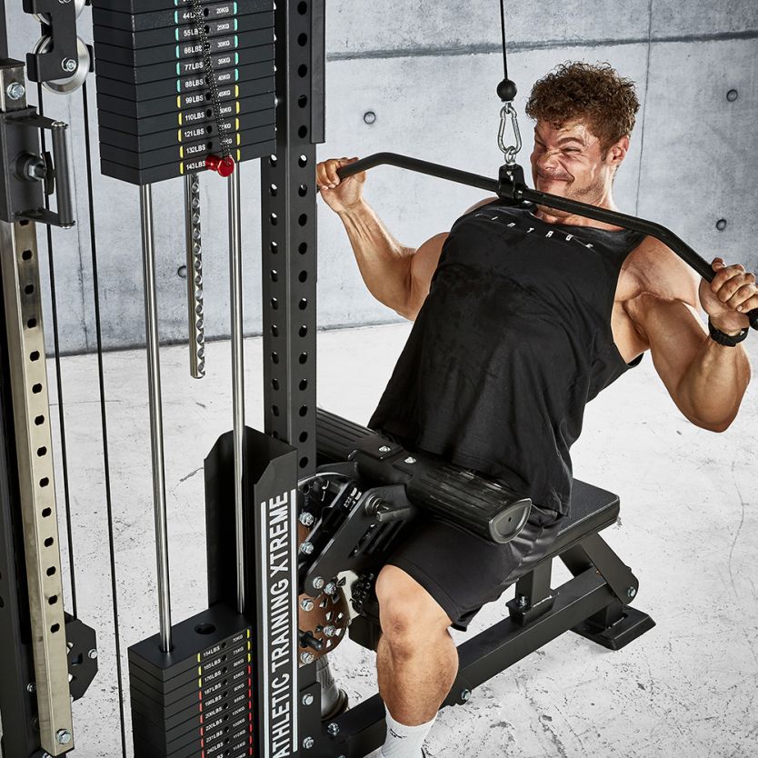 ATX® Trinity Tower Lat Pulldown Station 3 in 1