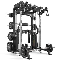ATX® Multi Pull Half Rack mit 2 x 110 kg Steckgewichten inkl. Hantelscheiben