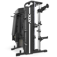 ATX® Kraftstation -  MONSTER 2.0 Komplettstation mit verlängerten Rollen-Schwenkarm für extra breite Zugvarianten (Cable-cross-over)