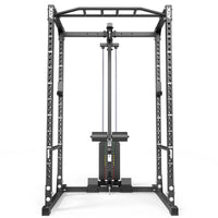 ATX® Power Rack PRX-510-XS mit Latzug 100 kg Steckgewichte Frontansicht