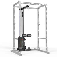 ATX® Power Rack PRX-510-XS mit Latzug 100 kg Steckgewichte Latzuganbau