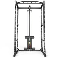 ATX® Power Rack PRX-520-XS mit Latzug 100 kg Steckgewichte Frontansicht