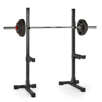 ATX® Free Stands Hantel Rack 650 SD mit Langhantelstange und Gewichtsscheiben - Perfekt zur Ausführung vieler Grundübungen (z.B. Kniebeugen) geeignet