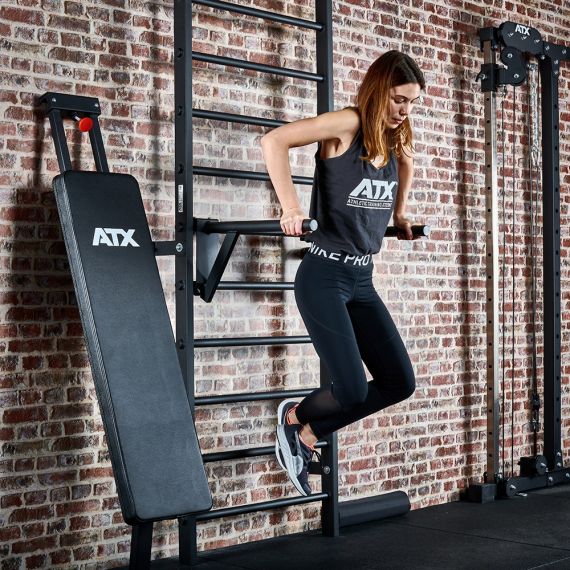 ATX® Wall Bar Gym / Sprossenwand mit Bank