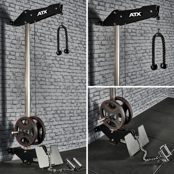 ATX® Lat Pulldown - Wall Pulldown Station - Plate Load