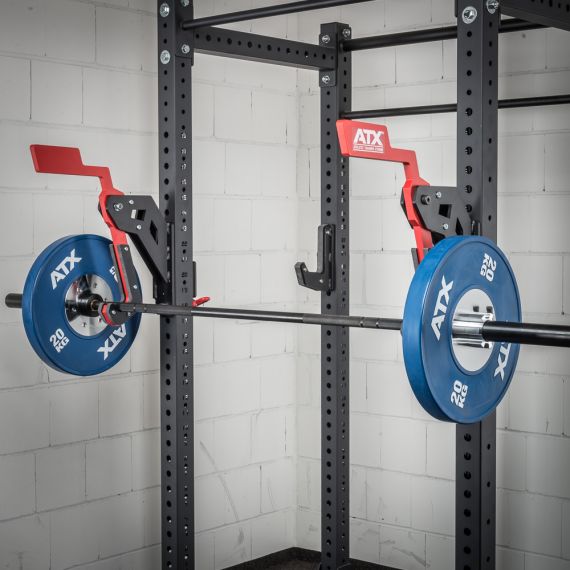 ATX® Monolift - Hantelablage schwenkbar - Serie 800 mit Hantelstange und Hantelscheiben