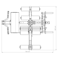 ATX® Aufbewahrungs-Rack - für Optionen Maße mit Optionen: Länge 126 cm; Tiefe 107 cm