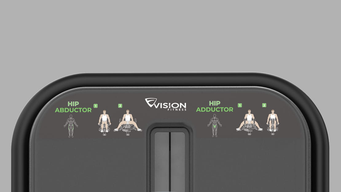 Abduktoren / Adduktoren Maschine Stack Weight - Vision Fitness
