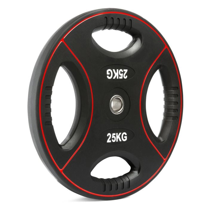 Polyurethan 4-Grip Hantelscheiben 30 mm - 25 kg