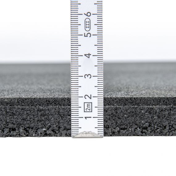 Gymfloor® Granulat Bodenschutzplatte Premium Extra Fein - 1000 x 1000 x 20 mm