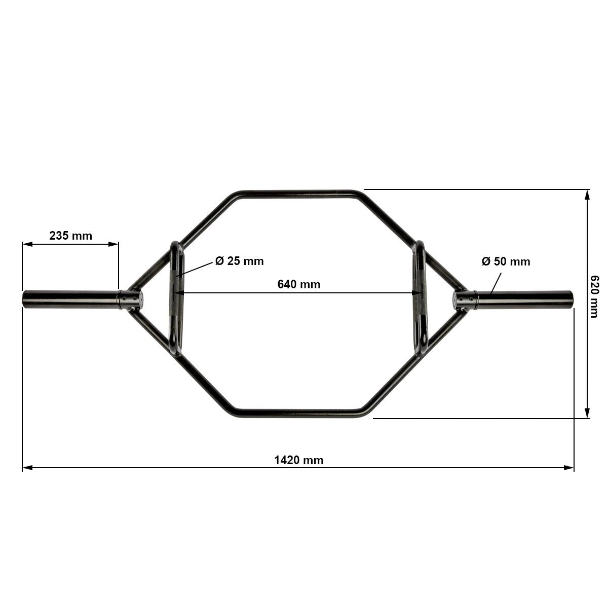 Hex Bar black - special price B-stock