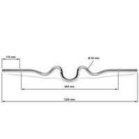 Super-SZ-Curlstange - 30 mm x 125 cm - glatte Aufnahme Maße: Gesamtlänge: 125 cm; Griffdurchmesser: 30 mm; Gewicht: 7 kg