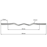 SZ Stange - 30 mm x 120 cm - glatte Aufnahme Maße: Gesamtlänge: 120 cm; Griffdurchmesser: 30 mm; Gewicht: 6,3 kg