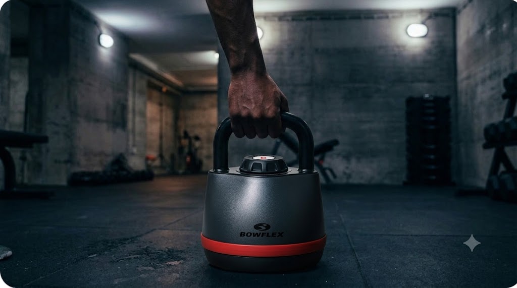 Verstellbare Kettlebell im Fitnessstudio