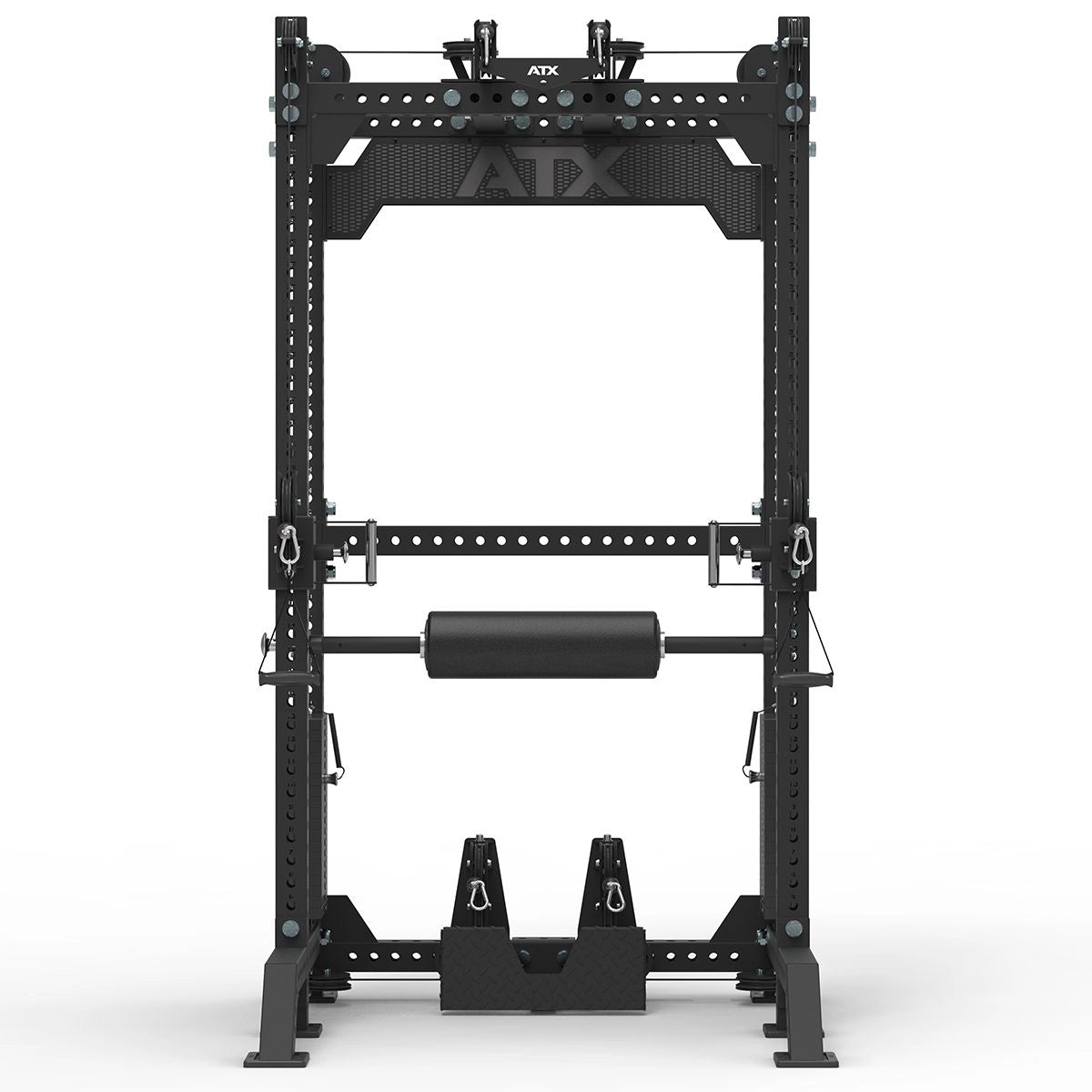 ATX® Multi Pull Half Rack mit 2 x 110 kg Steckgewichten Frontansicht
